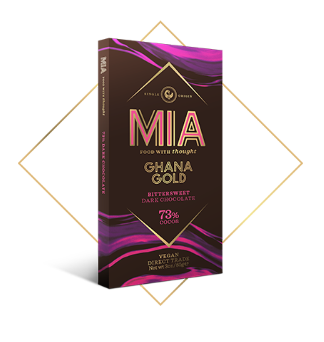 MIA Schokolade Ghana Gold 73% Milchschokolade aus Afrika