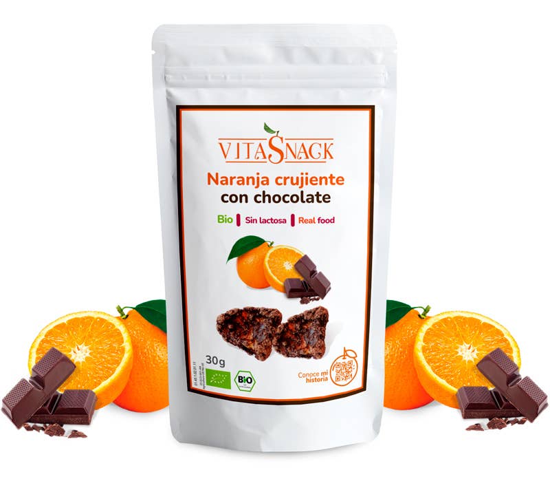 Bio Crunchy Orange mit dunkler Schokolade