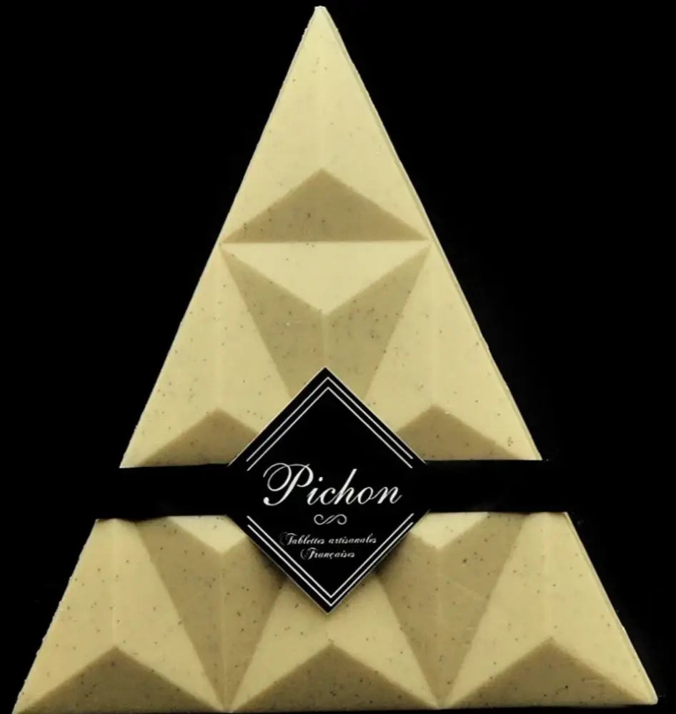 Pichon Schokolade Bourbon Vanille-Kaviar-Dreieck mit weisser Schokolade 37%