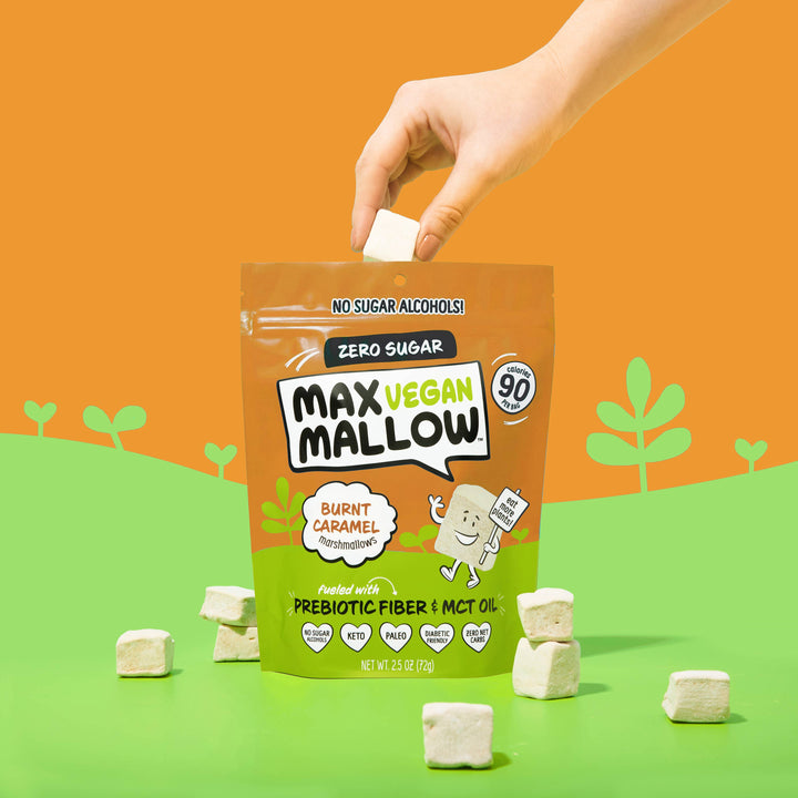 Vegane Marshmallows mit gebranntem Karamell