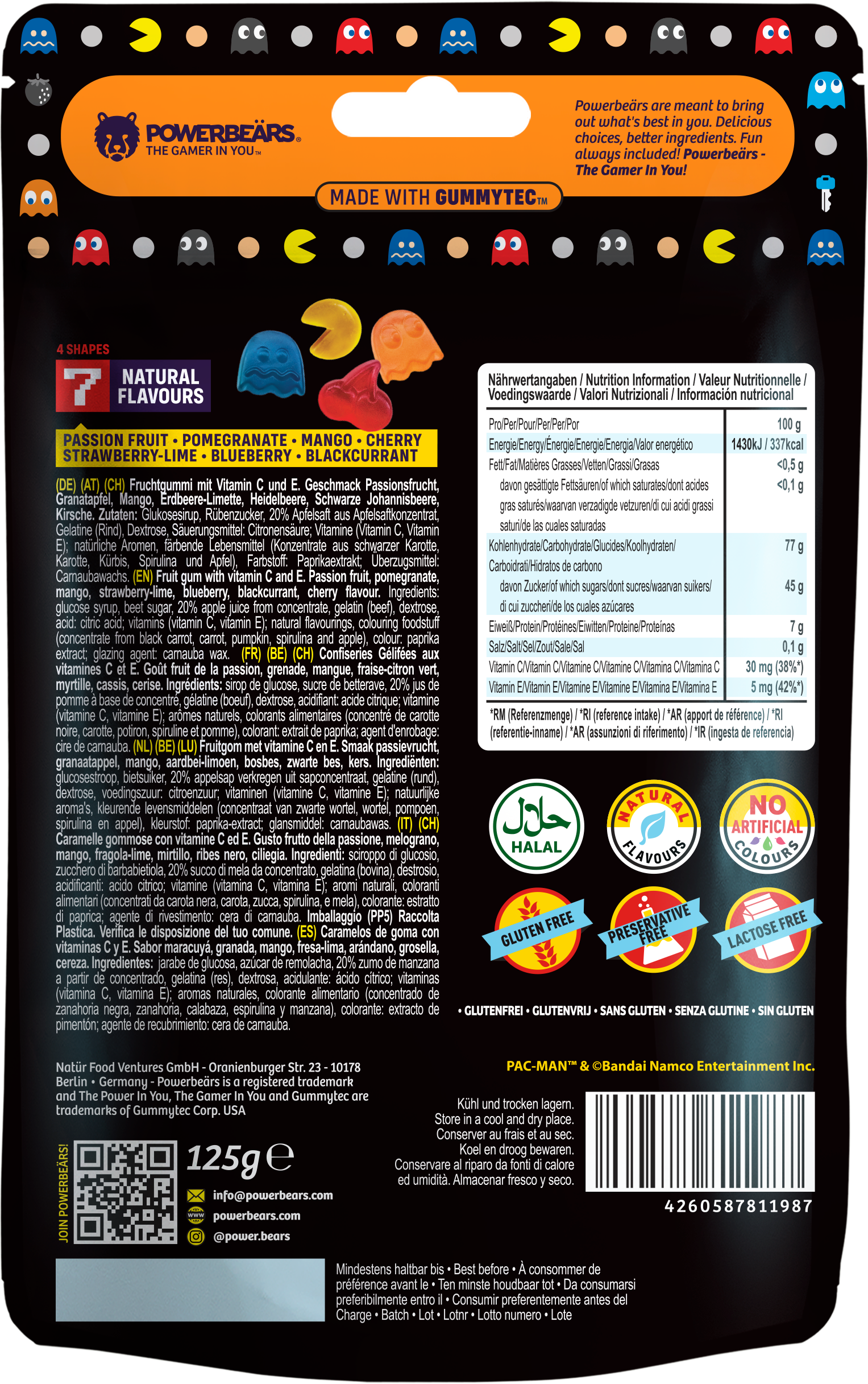 3er Pack, Space Invaders, Tetris und Pac-Man je 125gr - jollychaplin -  - 