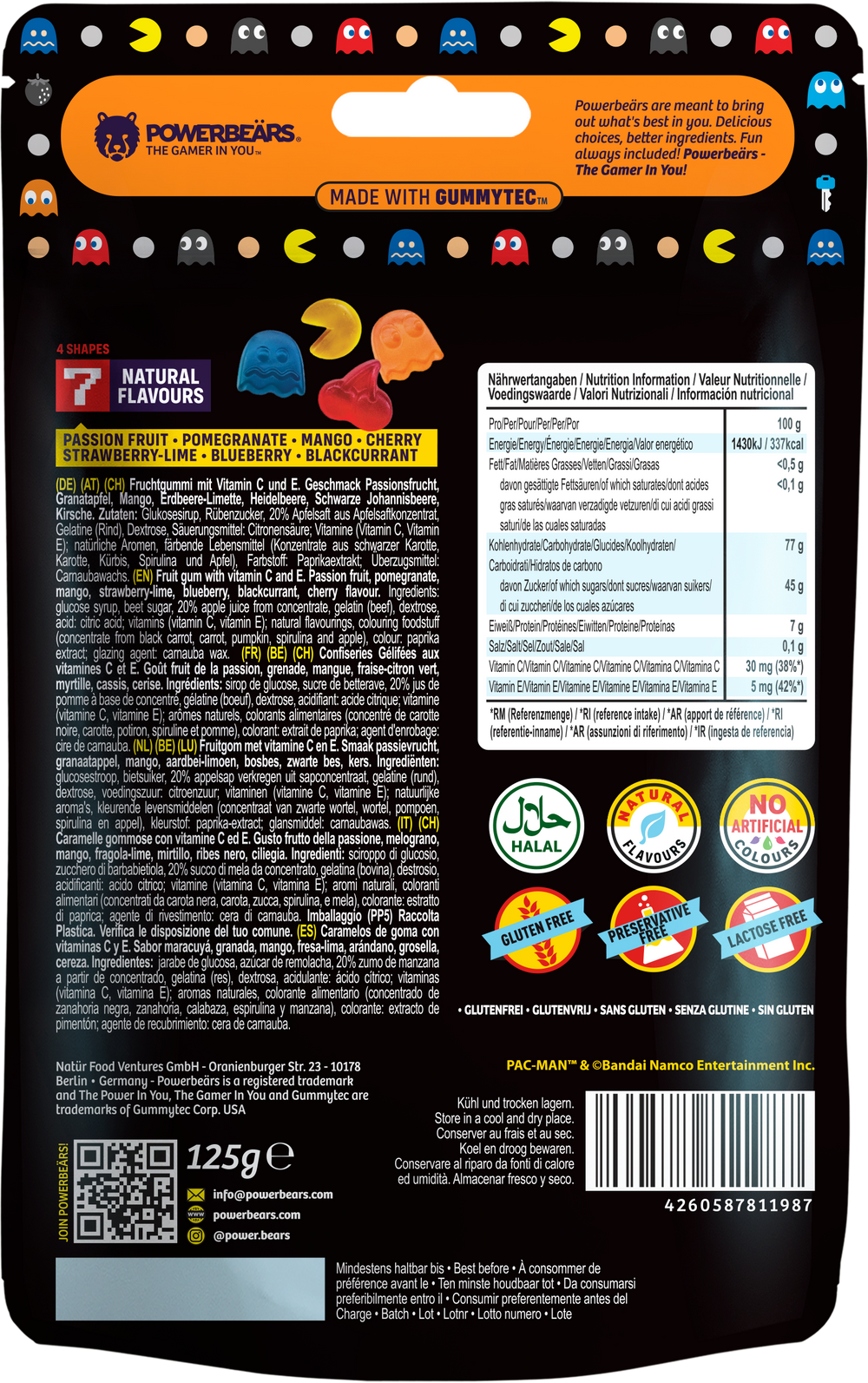 3er Pack, Space Invaders, Tetris und Pac-Man je 125gr - jollychaplin -  - 