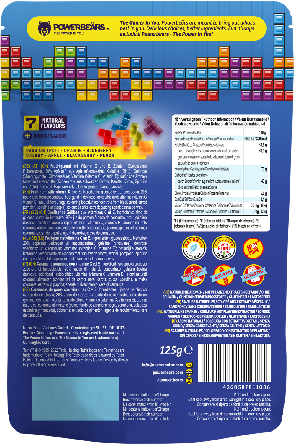3er Pack, Space Invaders, Tetris und Pac-Man je 125gr - jollychaplin -  - 
