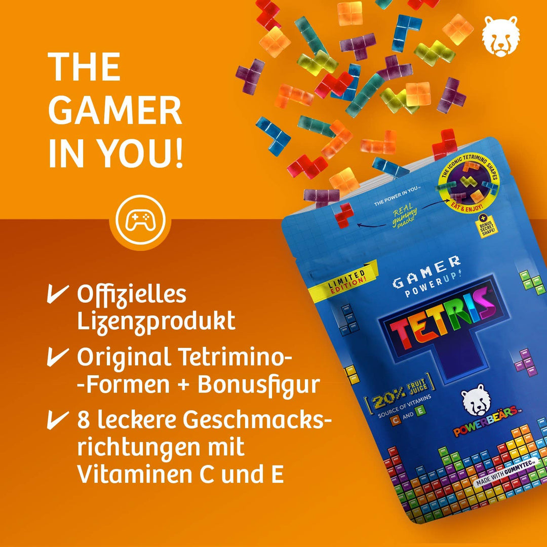 TETRIS Fruchtgummis mit 20% Fruchtsaft 50g