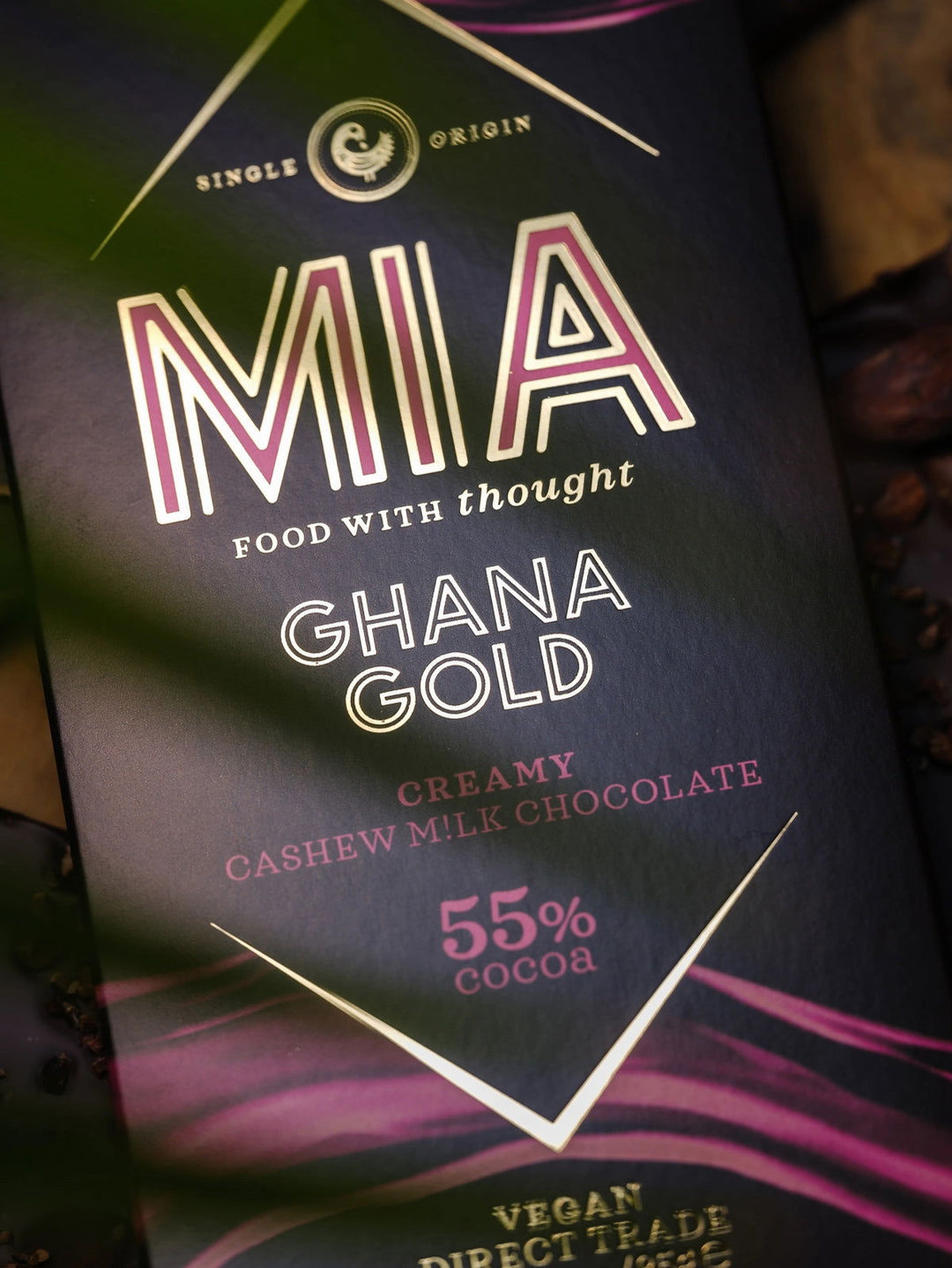 MIA Schokolade Ghana Gold 55% Dunkel Vollmilchschokolade VEGAN - jollychaplin -  - 
