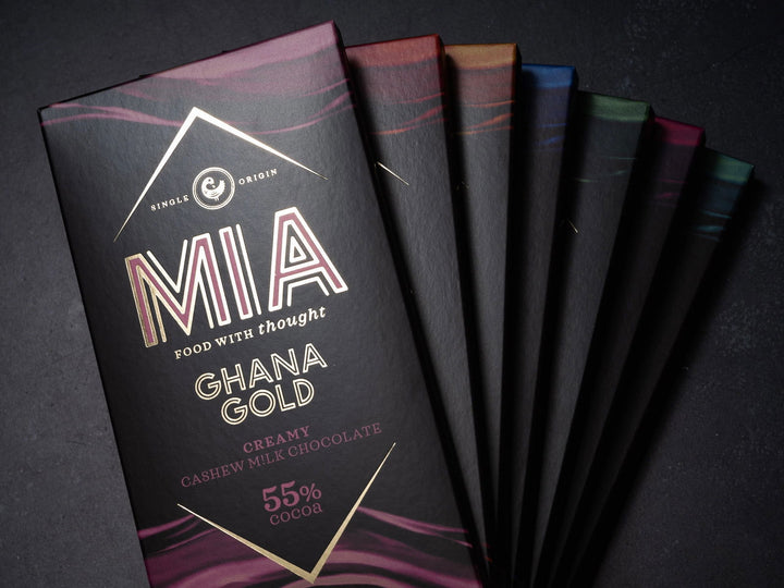 MIA Schokolade Ghana Gold 55% Dunkel Vollmilchschokolade VEGAN - jollychaplin -  - 