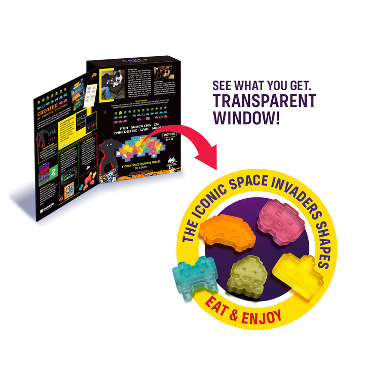Space Invaders – Gummies mit 20 % Fruchtsaft und Vitaminen 250g