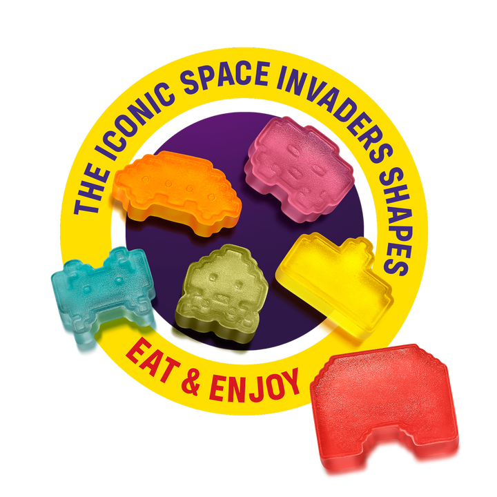 Space Invaders Fruchtgummis mit 20% Fruchtsaft 125g