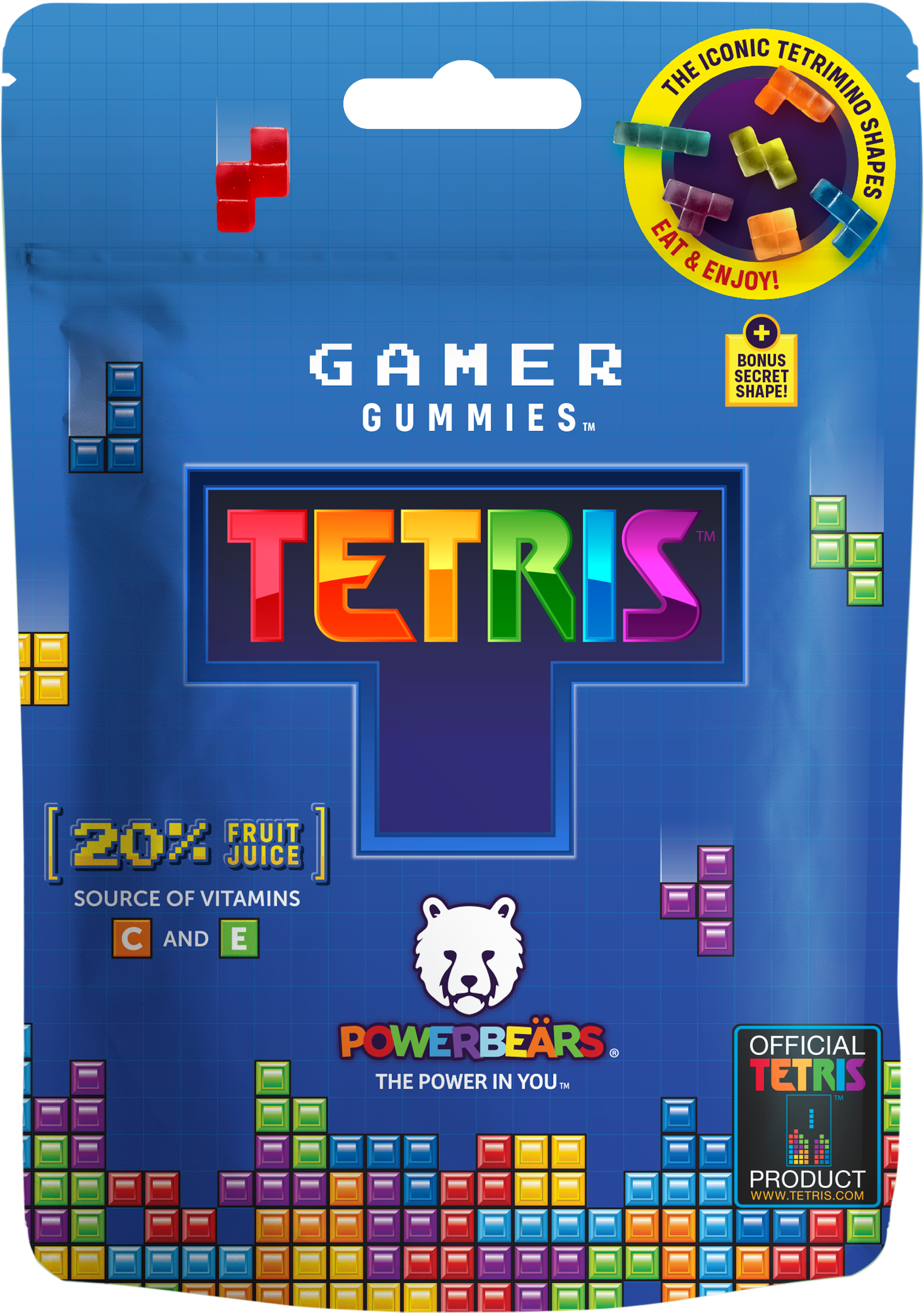 TETRIS Fruchtgummis mit 20% Fruchtsaft 125g