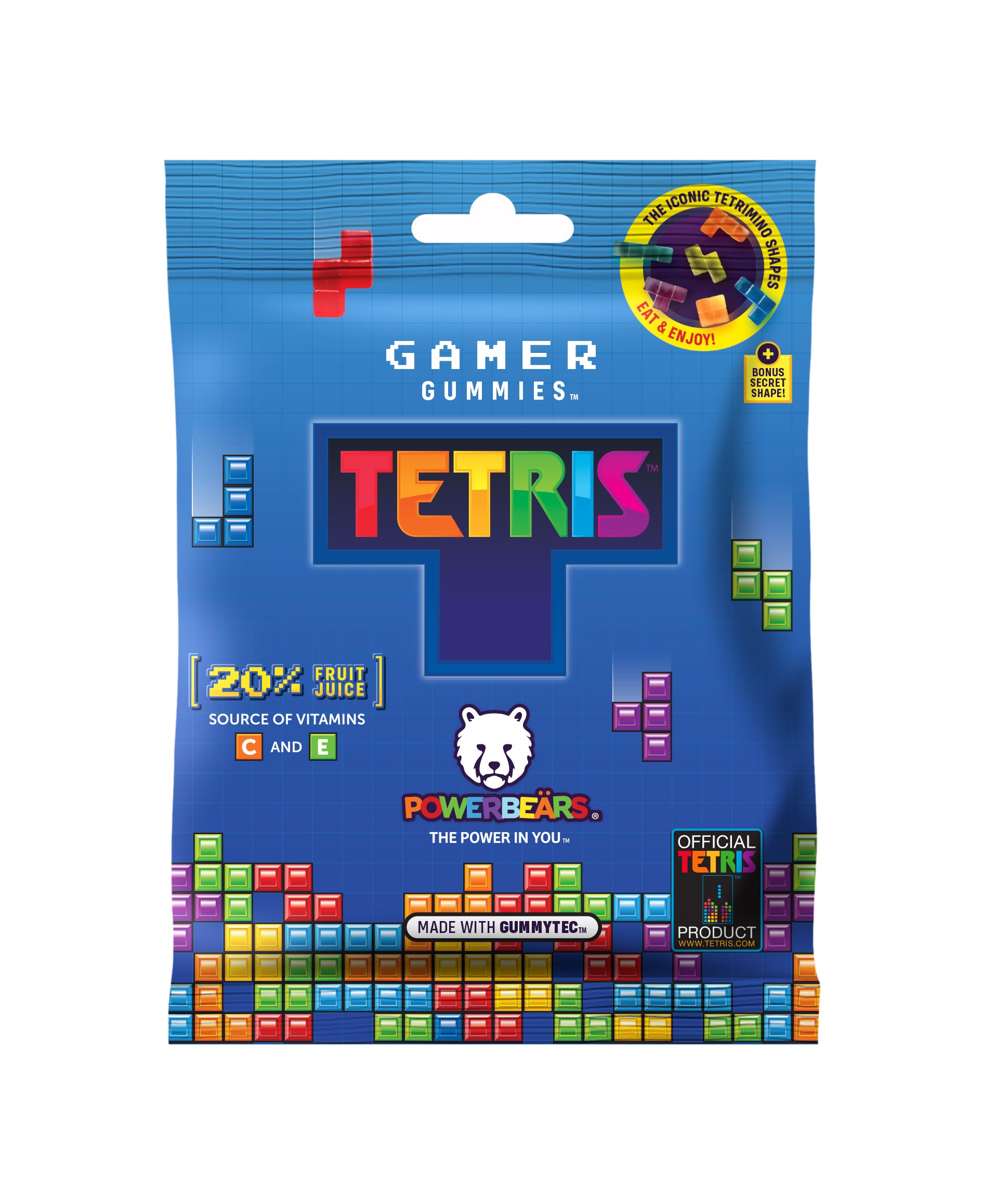 TETRIS Fruchtgummis mit 20% Fruchtsaft 50g